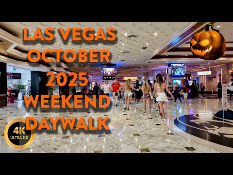 Las Vegas Strip October 2025! Daytime Walk Through 🎃