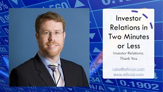 Investor Relations: Thank You