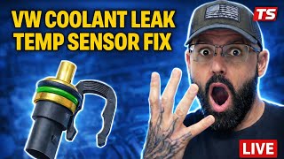 2005–2012 VW Jetta/Passat/Golf — Coolant Temp Sensor COMMON Leak FIX (2.5L Overheating & Temp Spikes