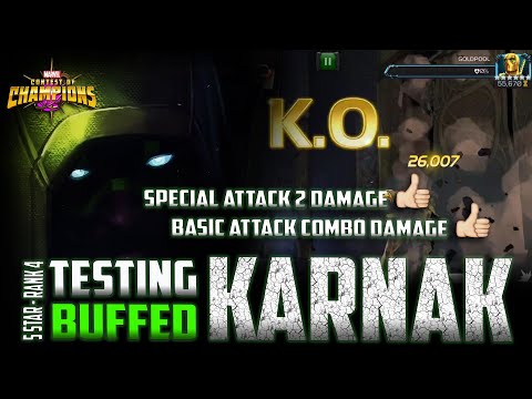 [ BUFFED ] KARNAK is now Fun to Play | Damage Showcase | Marvel Contest Of Champions