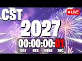 NEW YEAR S 2027 COUNTDOWN LIVE 24 7 Central Standard Time CST New Year Countdown