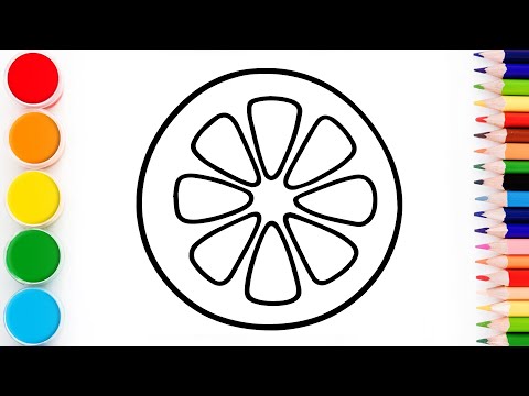 How to Draw a Lemon Slice | Easy Drawing Step by Step