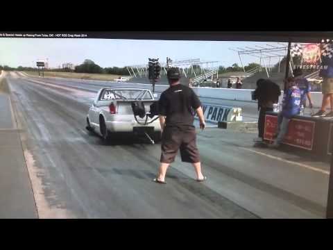 Larry Larson 6.16 at 218 MPH from Drag Week 2014 captured from HRM