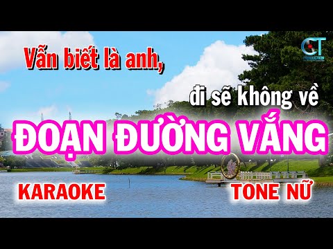 Đoạn Đường Vắng Nhật Kim Anh Beat Gốc Tone Nữ | Làng Hoa Karaoke