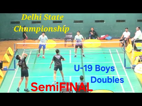 Divyansh/Yogansh Vs Shashwat/Shaurya - U19 Boys Doubles SemiFINAL DELHI State Championship Oct 2025