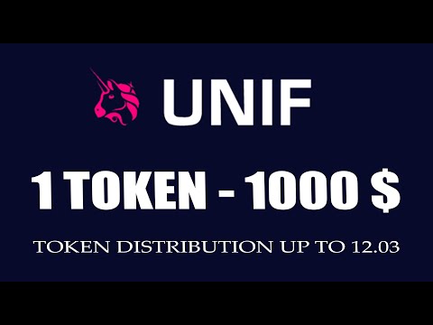 NEW TOKEN UNIF. 1 COINS UP TO 1000 $ GROWTH. ALTCOIN 2021