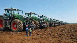 Old-school muscle vs modern precision: 1086 legends and today’s giants collide. Tractors.
