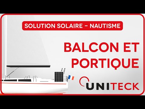Kit solaire bateau inclinable Uniteck 240W 12V MPPT - panneaux monocristallins back-contact et support nautique_2