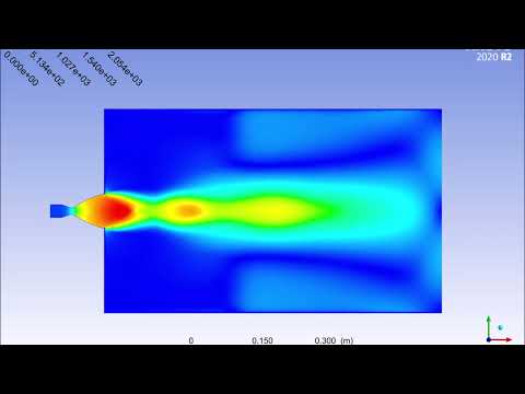 Steady-State CFD Analysis of Supersonic Bell-shaped Nozzle at Mach 2 in Ansys Fluent.