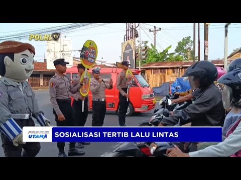 POLANTAS PURBALINGGA SAPA PENGENDARA YANG MELINTAS