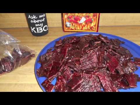 Brisket Jerky smoked in the KBQ C-60/SS