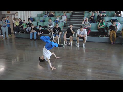 до 9 лет bboy Scar vs Timas - "ALL OPTION" break dance battle, брейкданс чемпионат