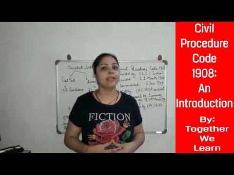Civil Procedure Code 1908 || An Introduction || in Hindi Video