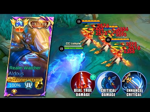 WTF INSTANT DELETE!!! ALDOUS CRITICAL DAMAGE BUILD IS BROKEN!!🔥 (I didn't expect that crazy dmg💀)