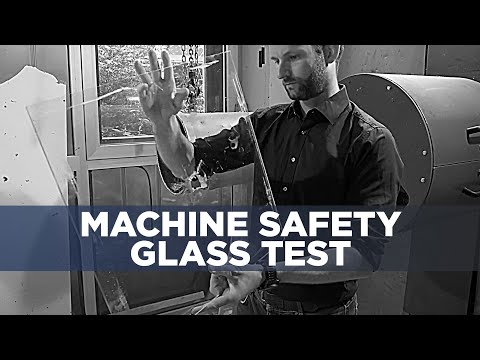 Machine safety glass from Silatec/ firing at over 220 km/h
