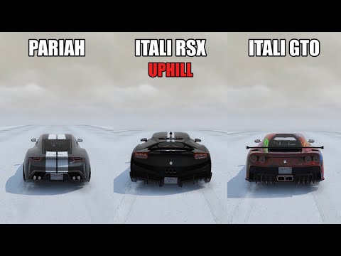 Grotti Itali RSX Vs Ocelot Pariah Vs Grotti Itali GTO - GTA 5 Online - Speed Test