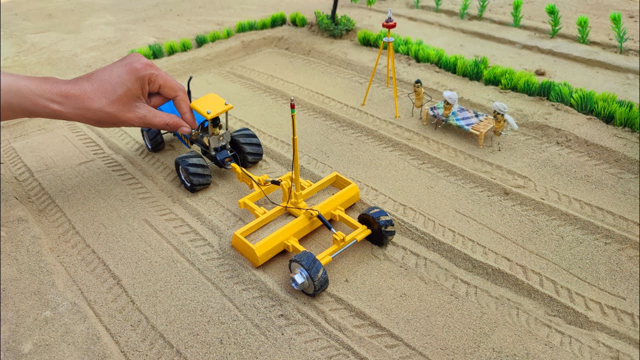diy tractor laser land leveler machine science project | laser level | @MiniCreative1 | @KeepVilla