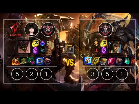 GRF Sword Malphite vs Cassiopeia Top - KR Patch 10.13