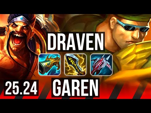 DRAVEN vs GAREN (TOP) | EUW Master | 25.24