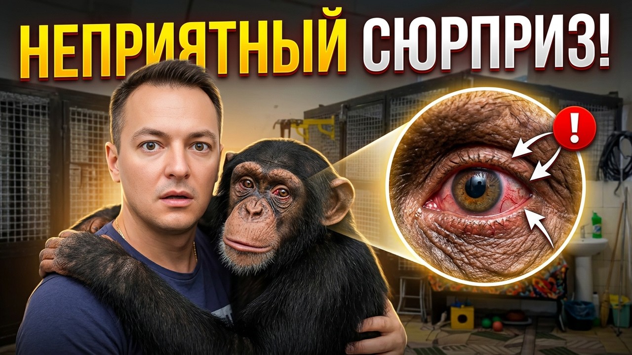 Закулиска Цирка: Неприятный Сюрприз у Шимпанзе Бони!