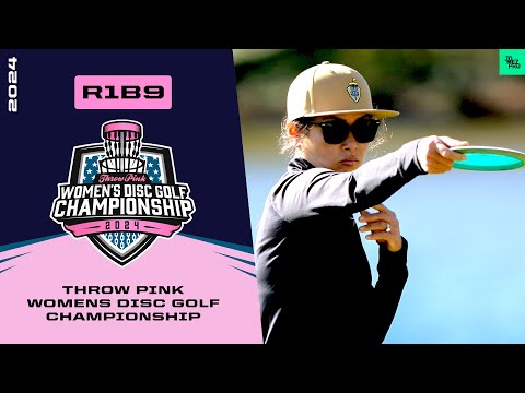 2024 Throw Pink Women's Disc Golf Championship | FPO R1B9 | Steen, Handley, Scoggins, Cox | JomezPro
