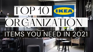 10 DESIGNER APPROVED IKEA Organization Items EVERYONE should Own in 2021! IKEA SHOP WITH ME!