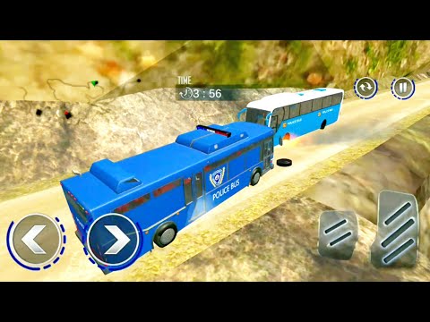 Offroad US Police Bus Driver Prisoner Transport android gameplay