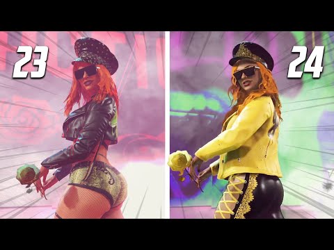 WWE 2K24 vs WWE 2K23 - New Character Model & Graphics Comparison