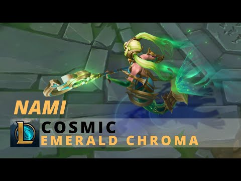 Cosmic Nami Emerald Chroma - League Of Legends