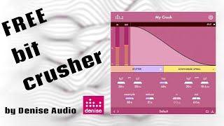 Video thumbnail for Denise Audio My Crush FREE bit crusher - plugin test by Mirko Russo ClangLab