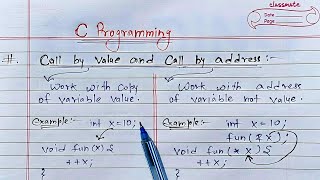 Call By Value & Call By Address In C Programming | Learn Coding