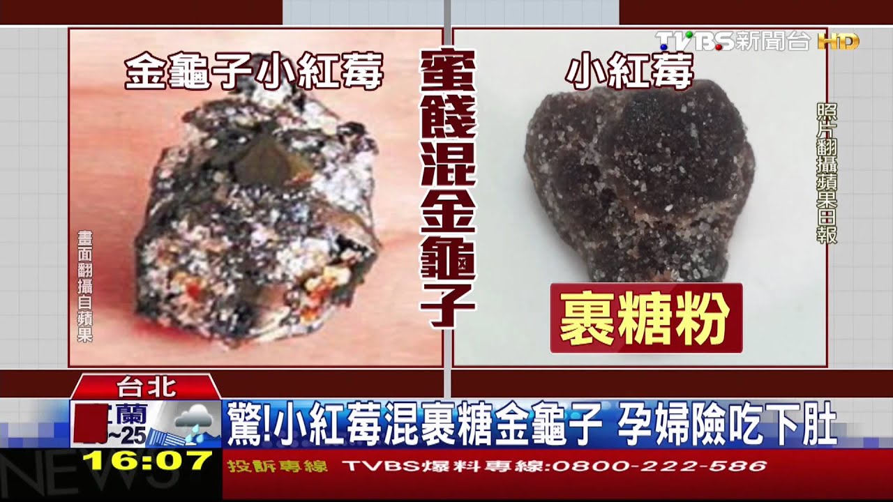 驚!小紅莓混裹糖金龜子 孕婦險吃下肚