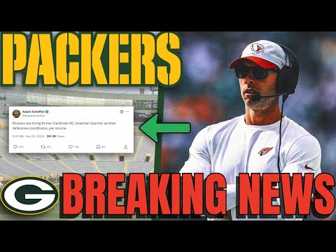 🚨 BREAKING NEWS! Adam Schefter Reports Packers Hire Jonathan Gannon as Defensive Coordinator?!
