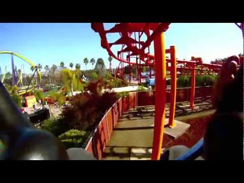 On-ride point of view of Medusa