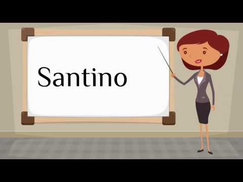 How do you say 'Santino' in Spanish?