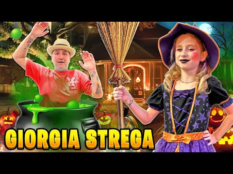 GIORGIA SI CREDE UNA STREGA DI HALLOWEEN E TRASFORMA PAPÀ SALVO IN UN GATTO NERO!