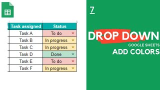 Add color to a Drop Down List with Google Sheets