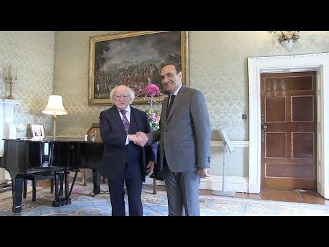 رئيس جمهورية ايرلندا يستقبل السيد المالكي