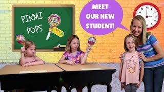 New Kid at FAKE Toy School with Addy Maya & Avery !!!