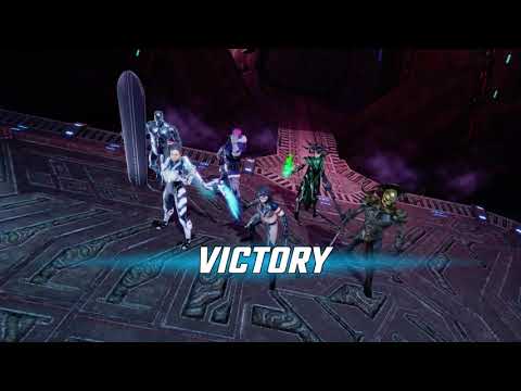 Kestrel, Zemo, Silver Surfer, Hela, X-23 early arena battle