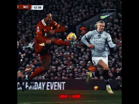 Virgil van djik vs Haaland #virgilvandijk #haaland #liverpool #mancity #trending #footballedits