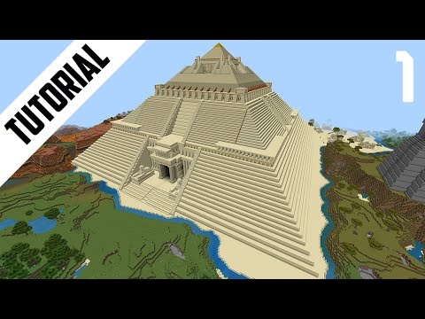 Minecraft: How to Build a Mega Pyramid (Step By Step) Part 1