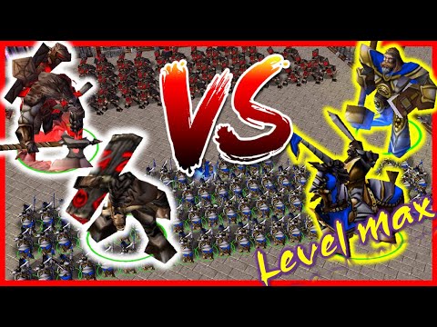 warcraft 3 cairne bloodhoof,tauren vs uther,knight
