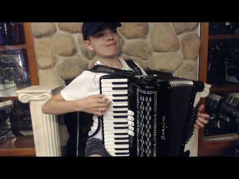 5655 - Black Borsini Champion Piano Accordion LMM 34 72 $1999