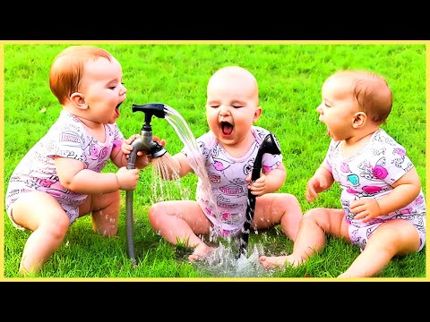 BEST Video Of Baby Playing With Water || 5-Minute Fails