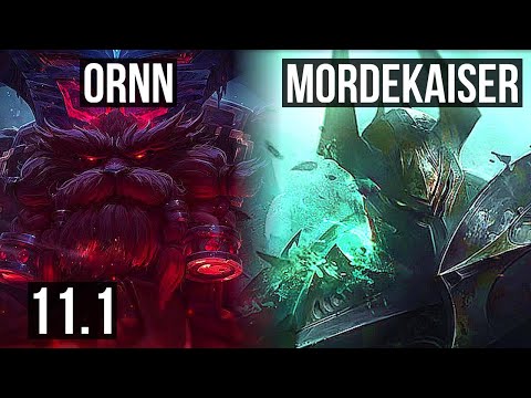 ORNN vs MORDEKAISER (TOP) | 4/0/10, 800+ games | KR Diamond | v11.1