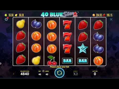 40 Blue Star 6 Reels – Video Gameplay