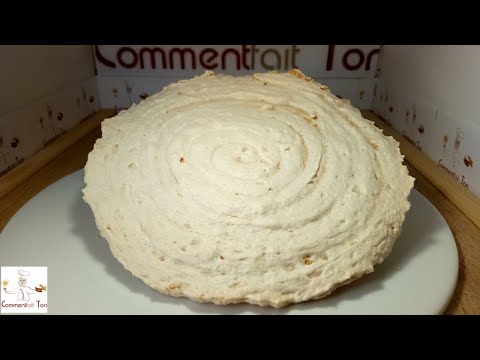 Fond de biscuit pour "gâteau  succès" - Recette de biscuit  meringué (fond pour bavarois,succès...)