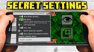 Best Secret Settings for Minecraft Pocket Edition | Minecraft Secret Settings in Mobile