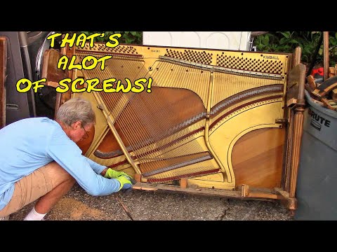Removing a piano string plate
